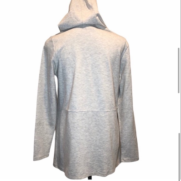 Bass NWOT athleisure wear hooded snap front long sleeve cardigan jacket medium - Picture 7 of 13